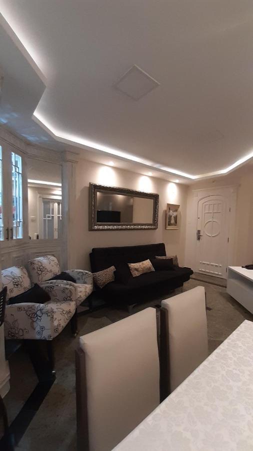 Lindo Flat No Edificio Cosmopolitan, Com Garagem E Piscina Apartman Santos Kültér fotó