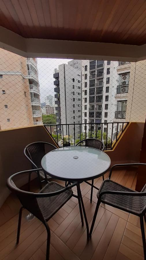 Lindo Flat No Edificio Cosmopolitan, Com Garagem E Piscina Apartman Santos Kültér fotó